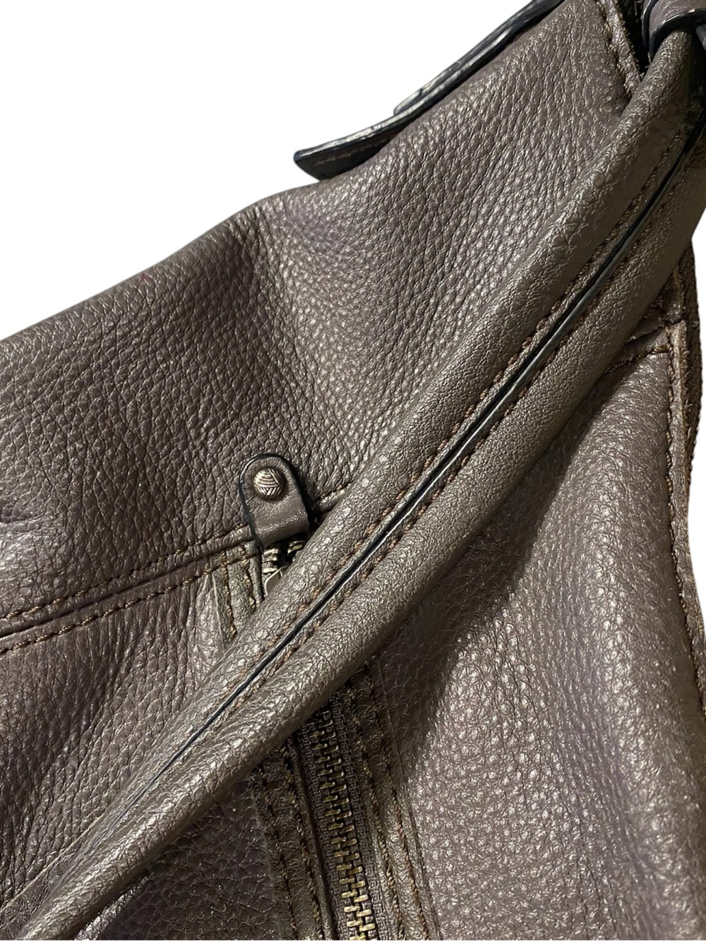 The Sak Sequoia Pebbled Leather Hobo in Slate Gray - Picture 10 of 13
